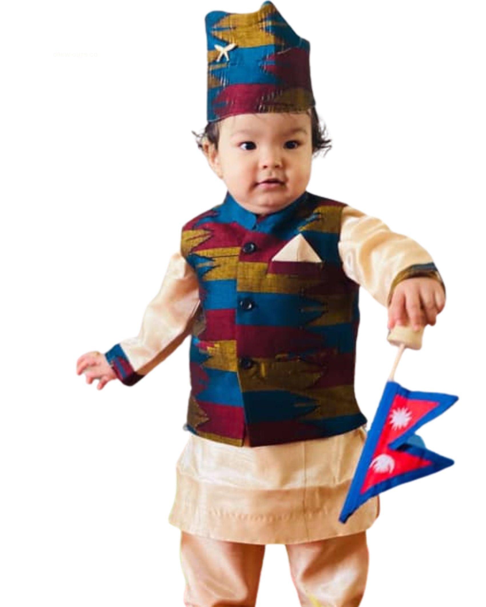 Kids Daura Suruwal - Boutique Nepal Au