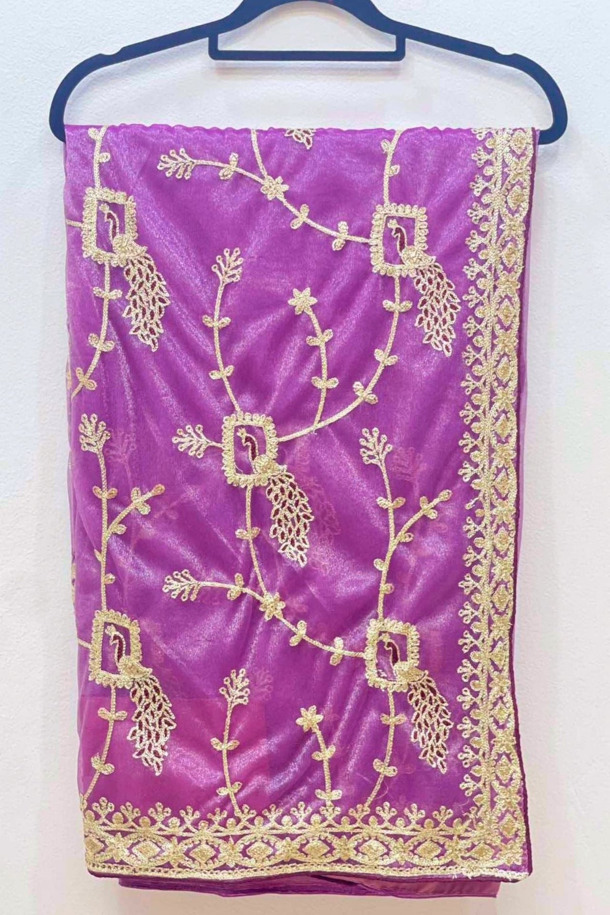 Sister Gift Pack - Embroidered Georgette - Light Purple