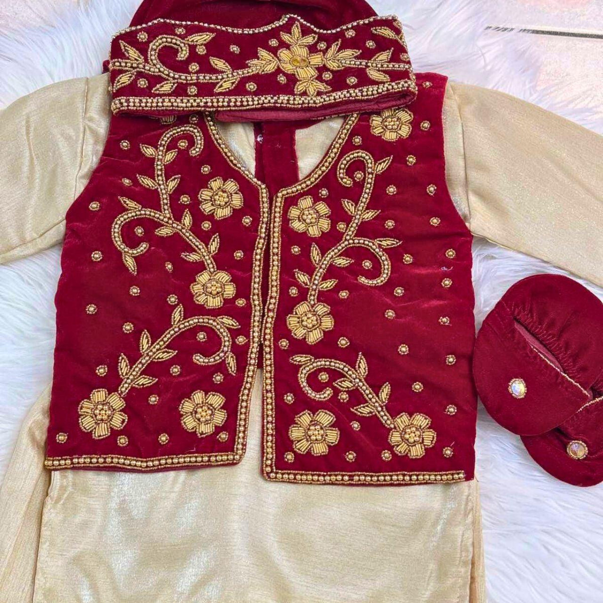 Velvet Royal Blue Pasni Set main image 0
