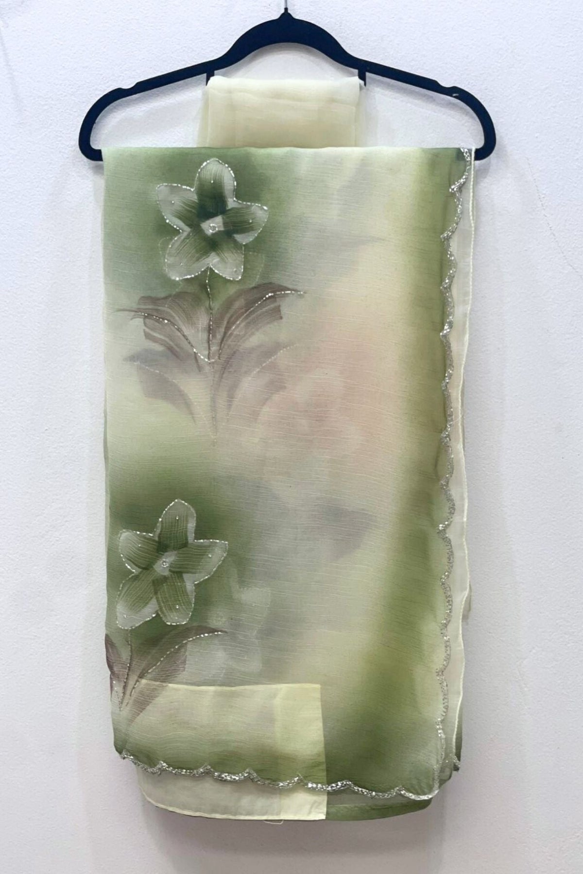 Sister Gift Pack - Fendy Chiffon Floral - Neon Green