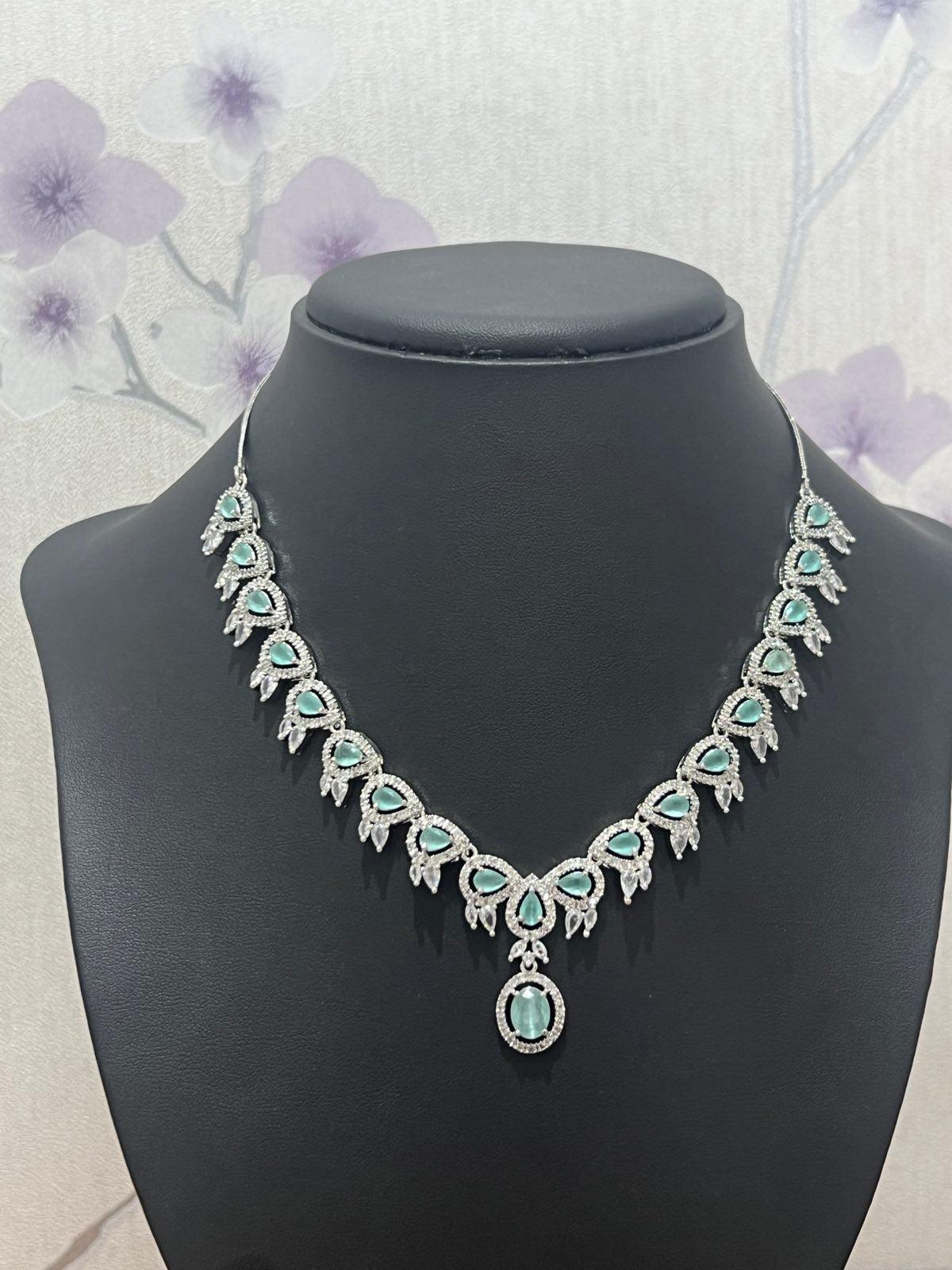 American Diamond Necklace Only - Boutique Nepal