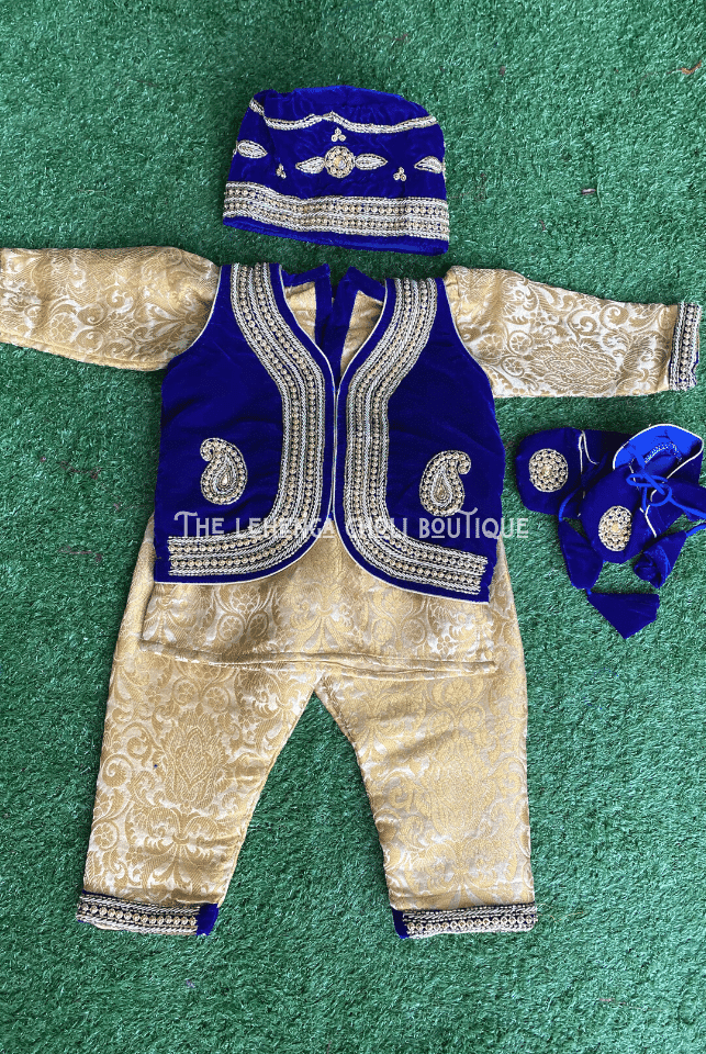 Boy Handwork Velvet Pasni Dress - Boutique Nepal