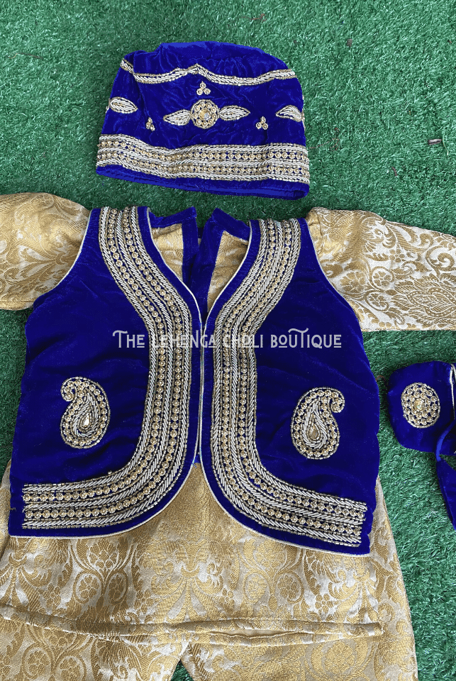 Boy Handwork Velvet Pasni Dress - Boutique Nepal