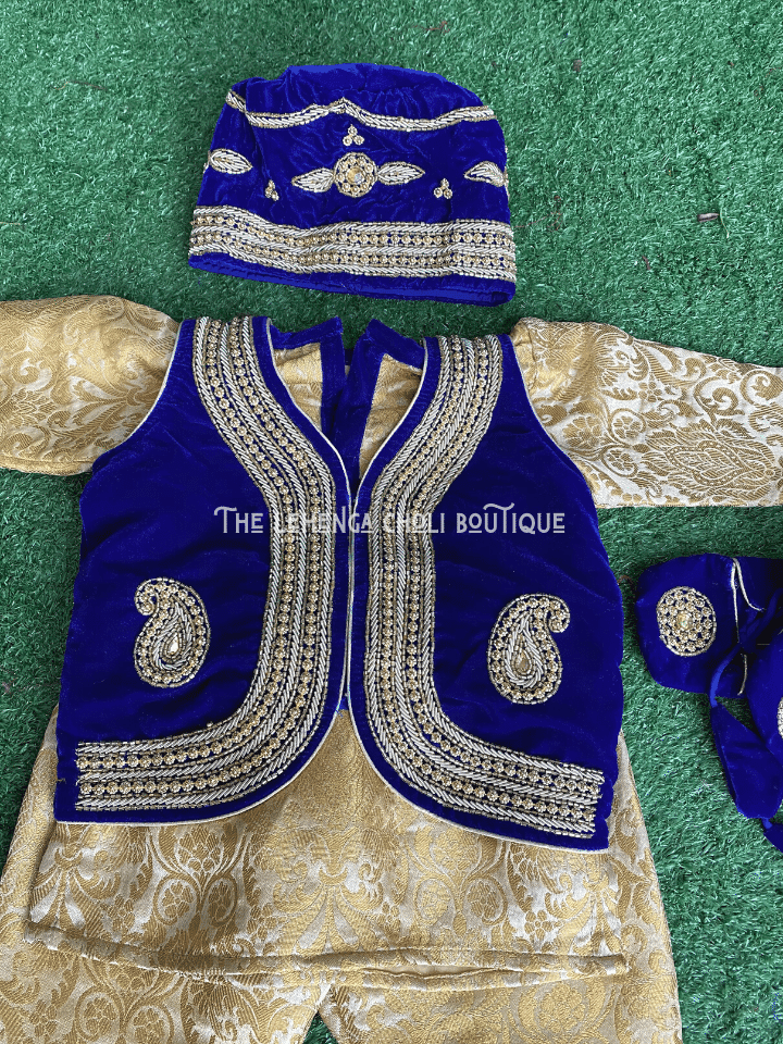 Boy Handwork Velvet Pasni Dress - Boutique Nepal