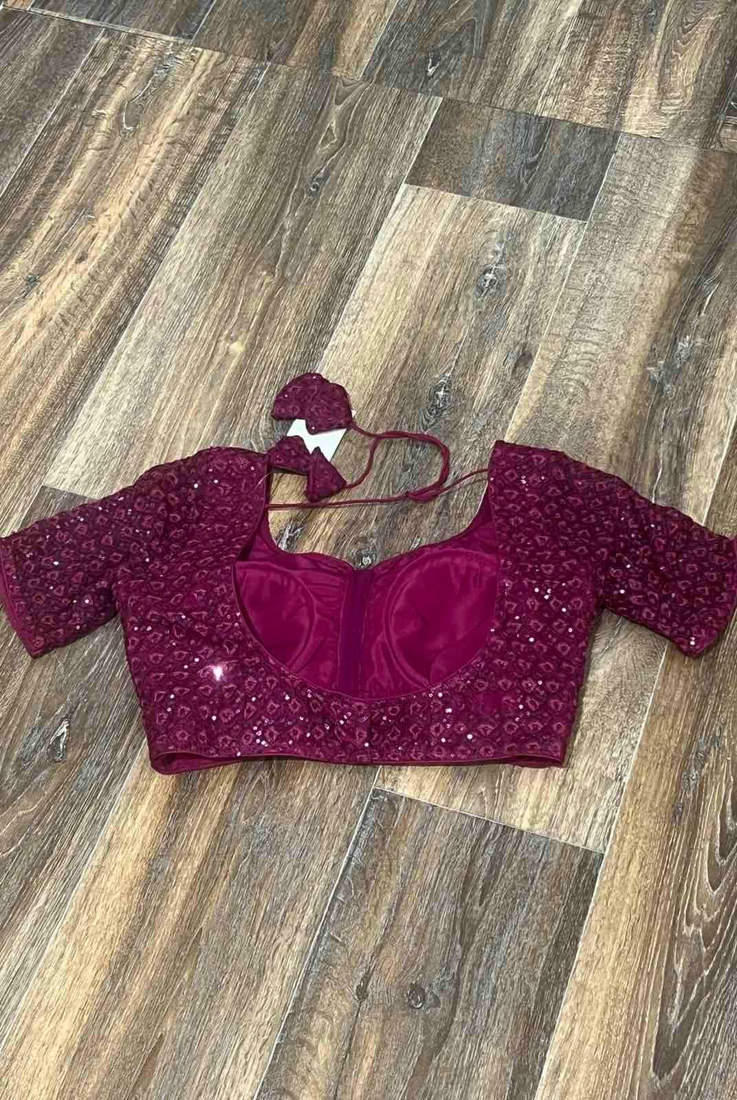 Purple Half Sleeves Blouse - Boutique Nepal