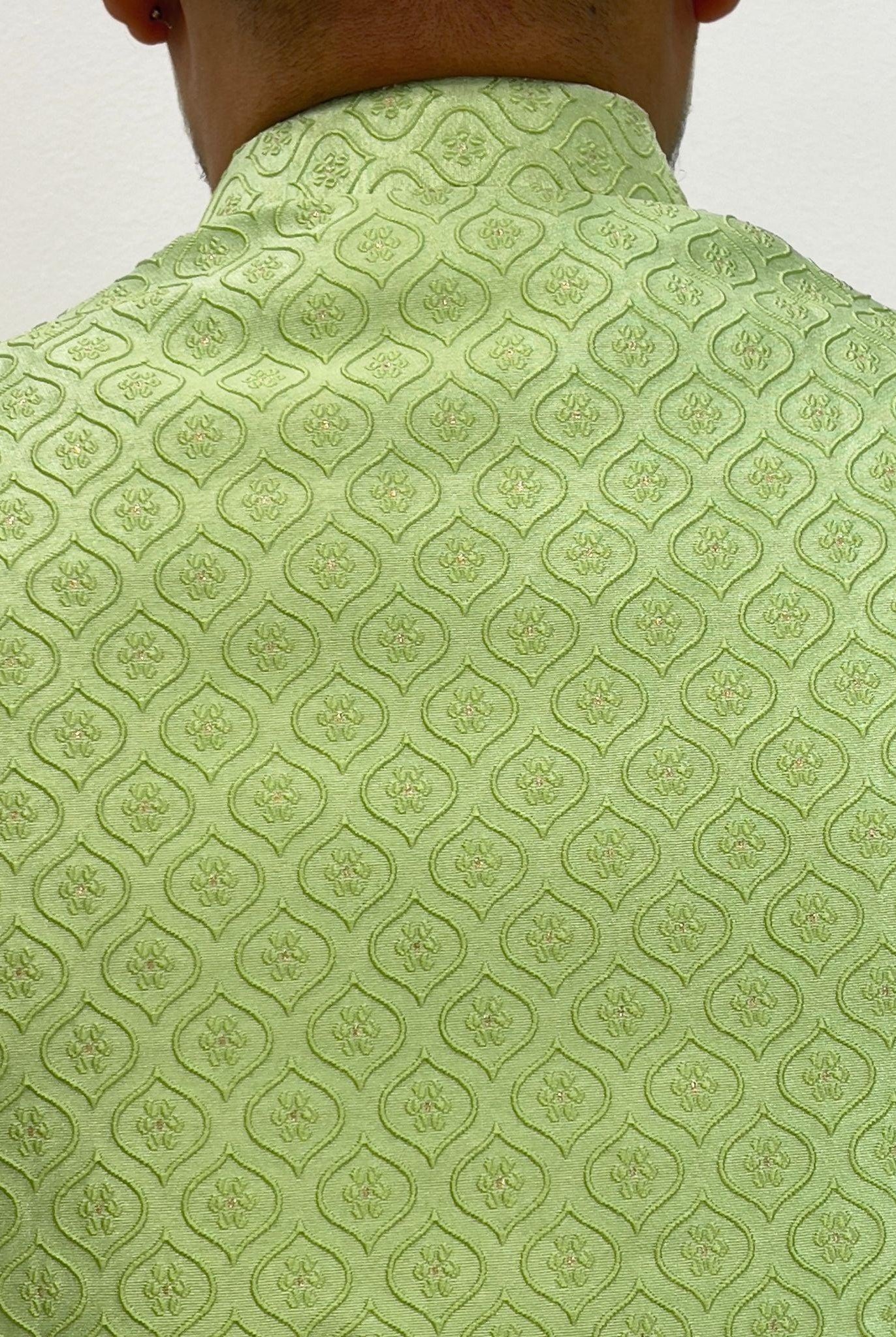 Sage Green Waistcoat - Boutique Nepal