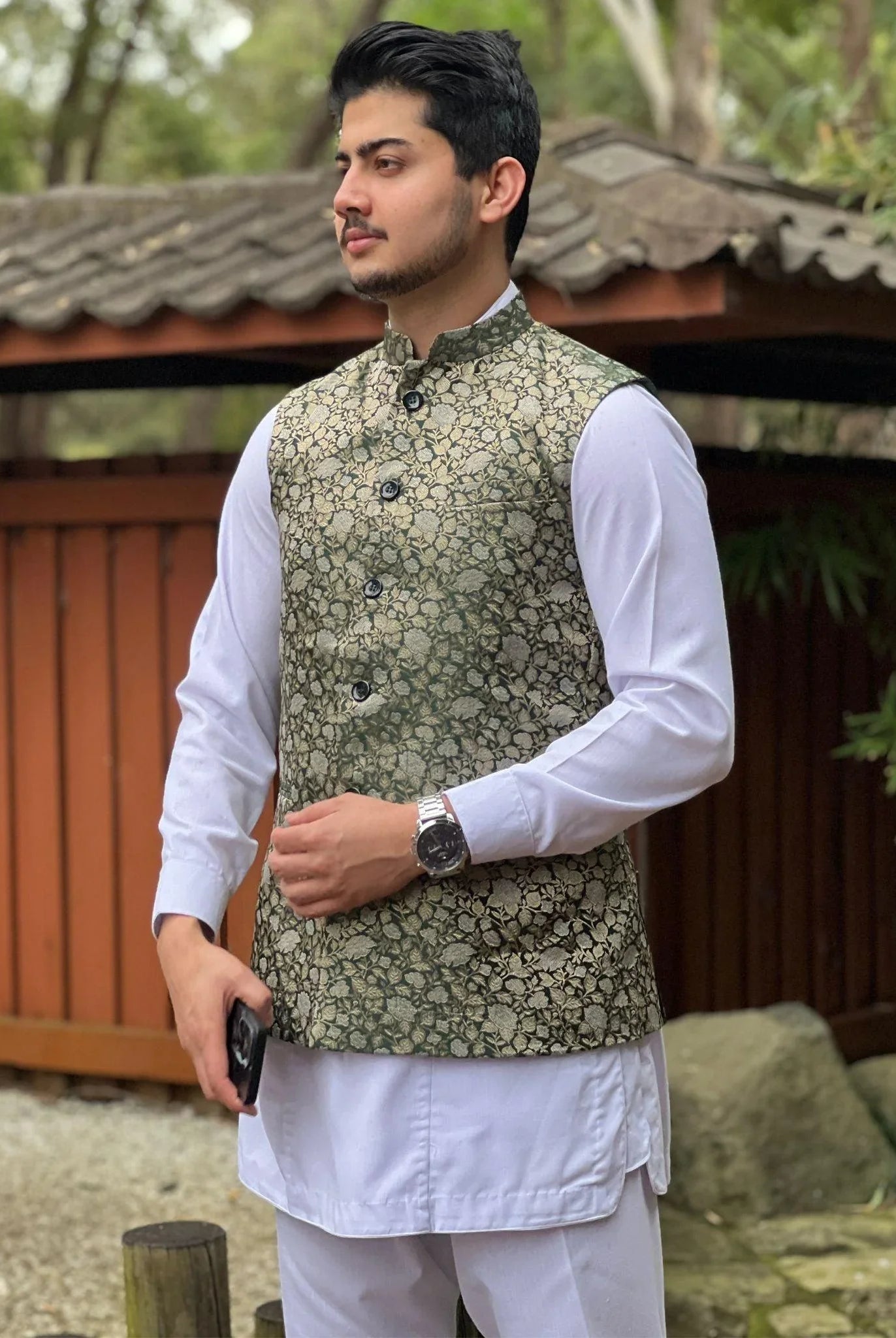 White Daura Suruwal - Boutique Nepal