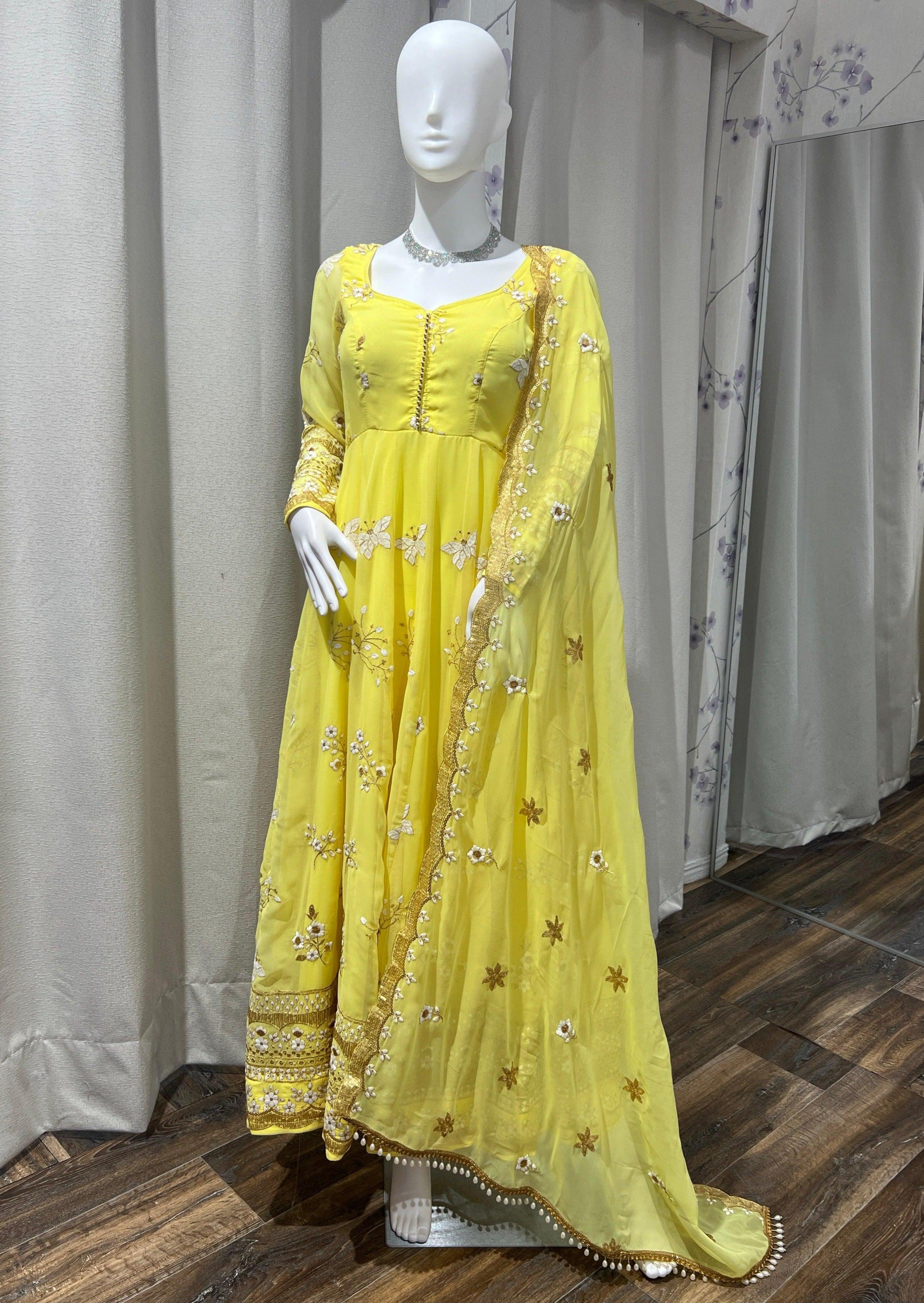 Yellow Gown - Boutique Nepal