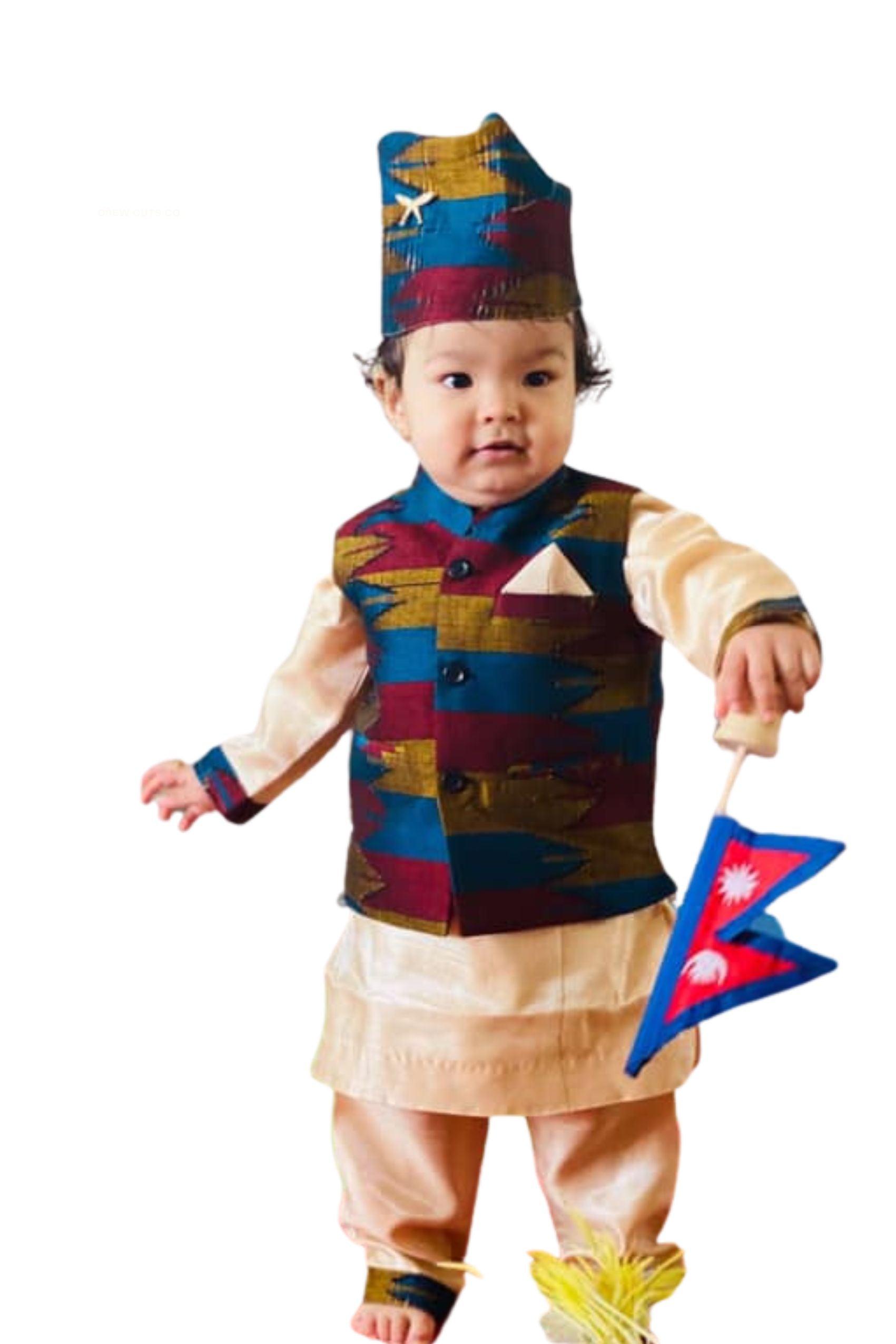 Kids Daura Suruwal - Boutique Nepal Au