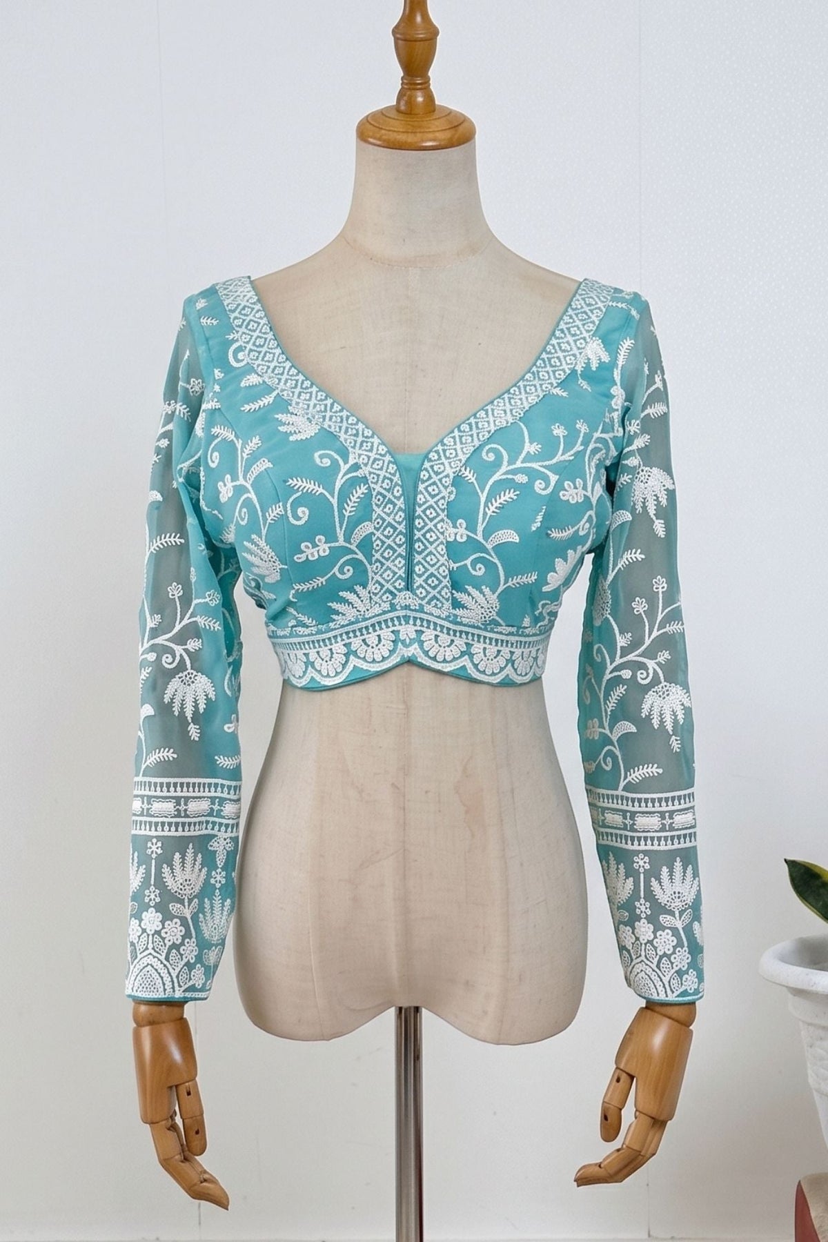 Net Saree Blouse - Boutique Nepal Au