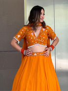 Mustard Yellow Lehenga Choli Set - Boutique Nepal