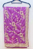 Sister Gift Pack - Embroidered Georgette - Light Purple
