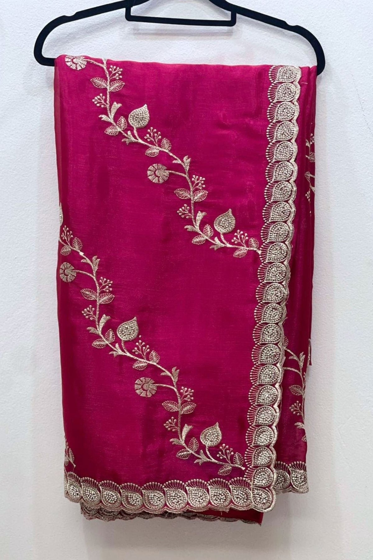Sister Gift Pack - Embroidered Silk Blend - Hot Pink