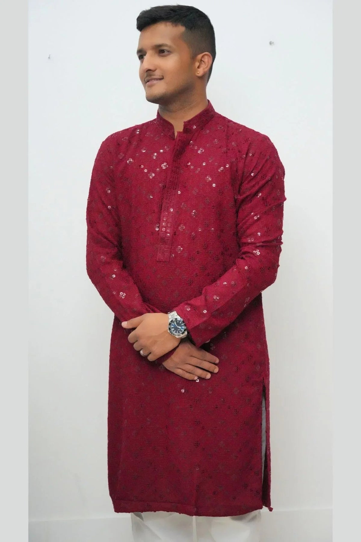 Bhaitika Gift Box - Maroon kurta
