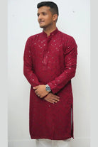 Bhaitika Gift Box - Maroon kurta