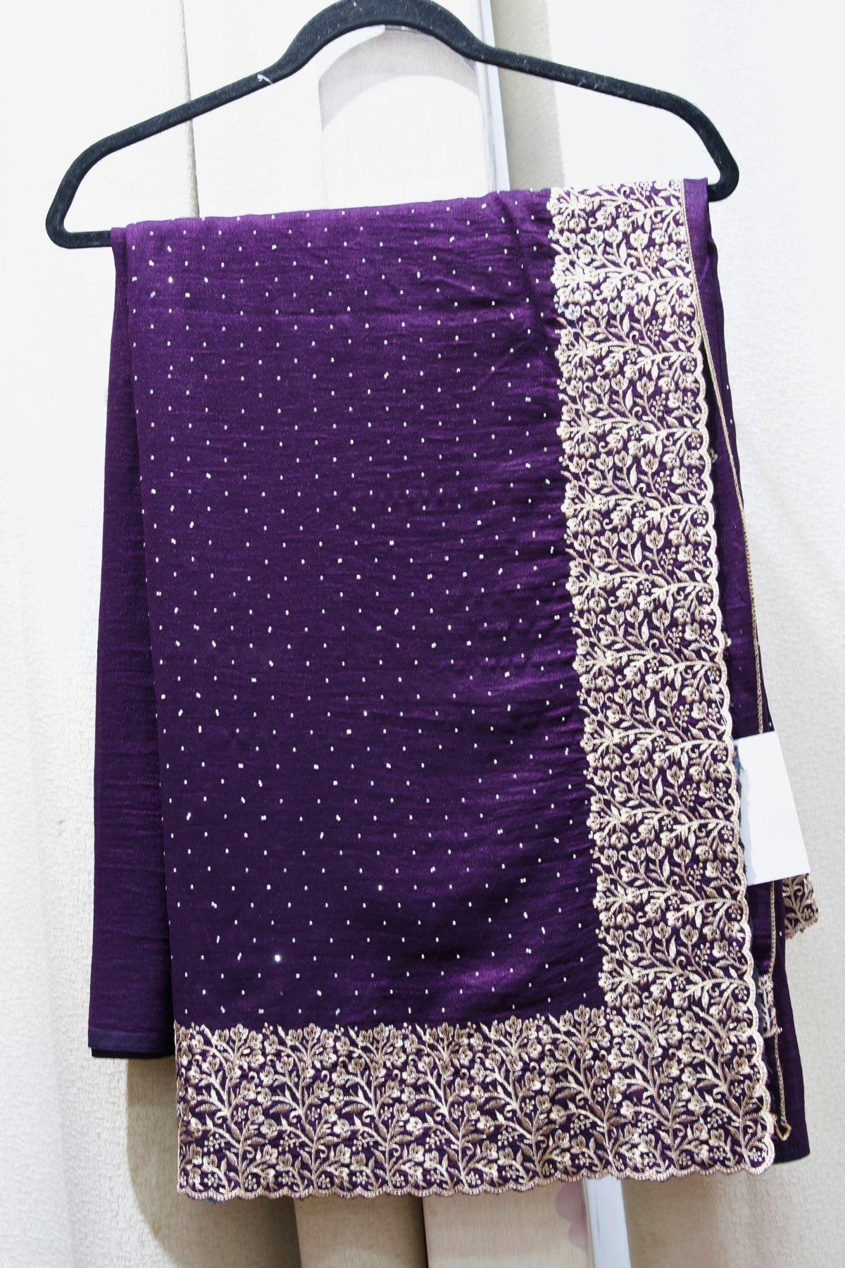 Sister Gift Pack - Zari Border Silk - Dark Purple