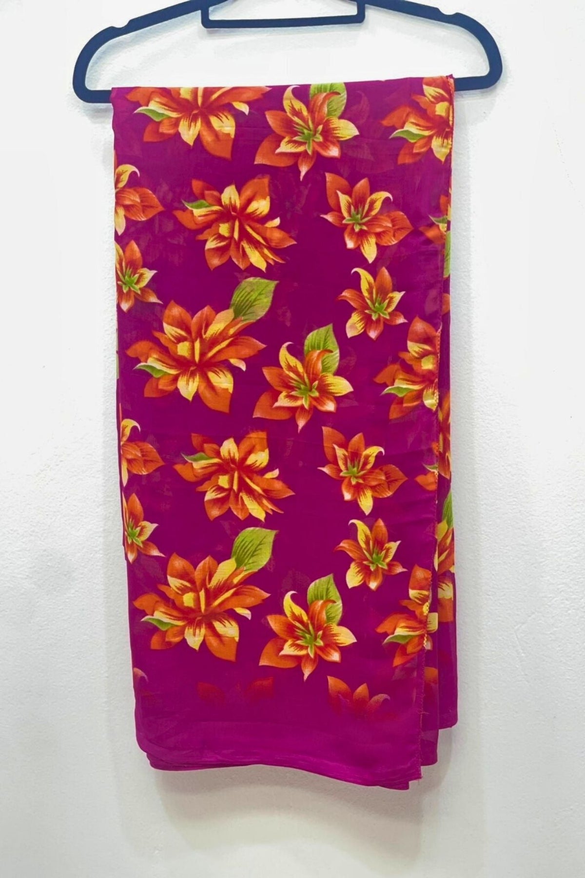 Laxmi Pooja Sowbhagya Pack - Bold Floral Georgette - Pattern 11