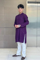 Bhaitika Gift Box - Royal Purple kurta
