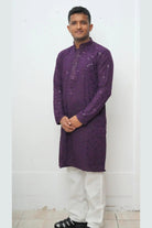 Bhaitika Gift Box - Plum kurta