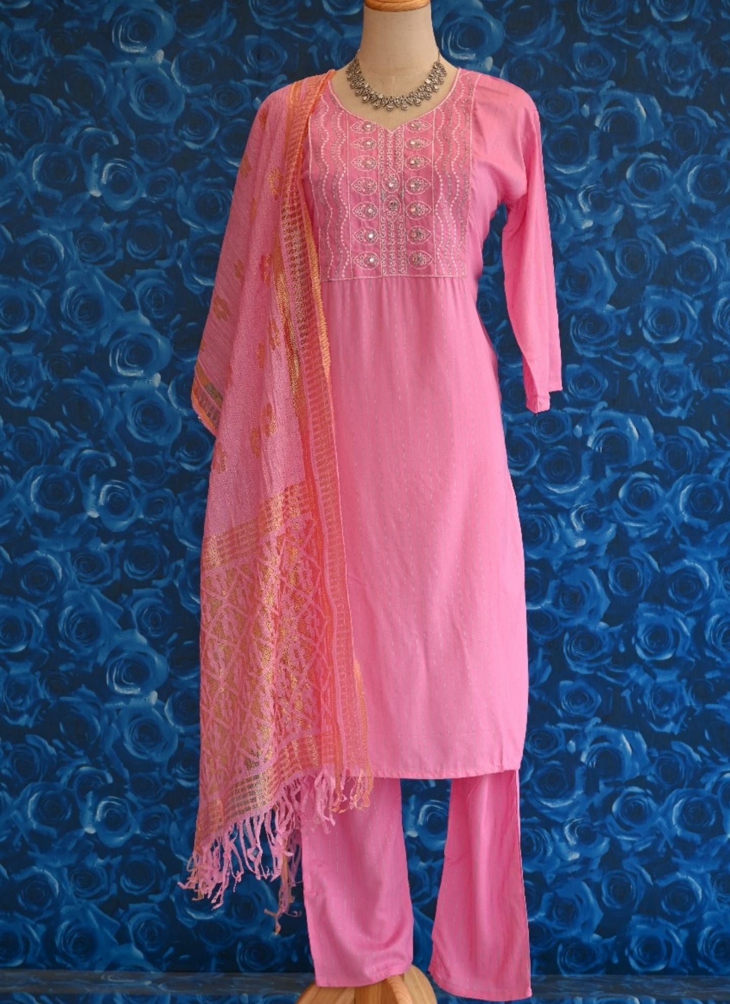 Buy Bhandari Fashion Girls Yellow Embroidery Cotton Round Neck Lehenga  Choli - 6 to 7 Years Kids Online at Best Prices in India - JioMart.
