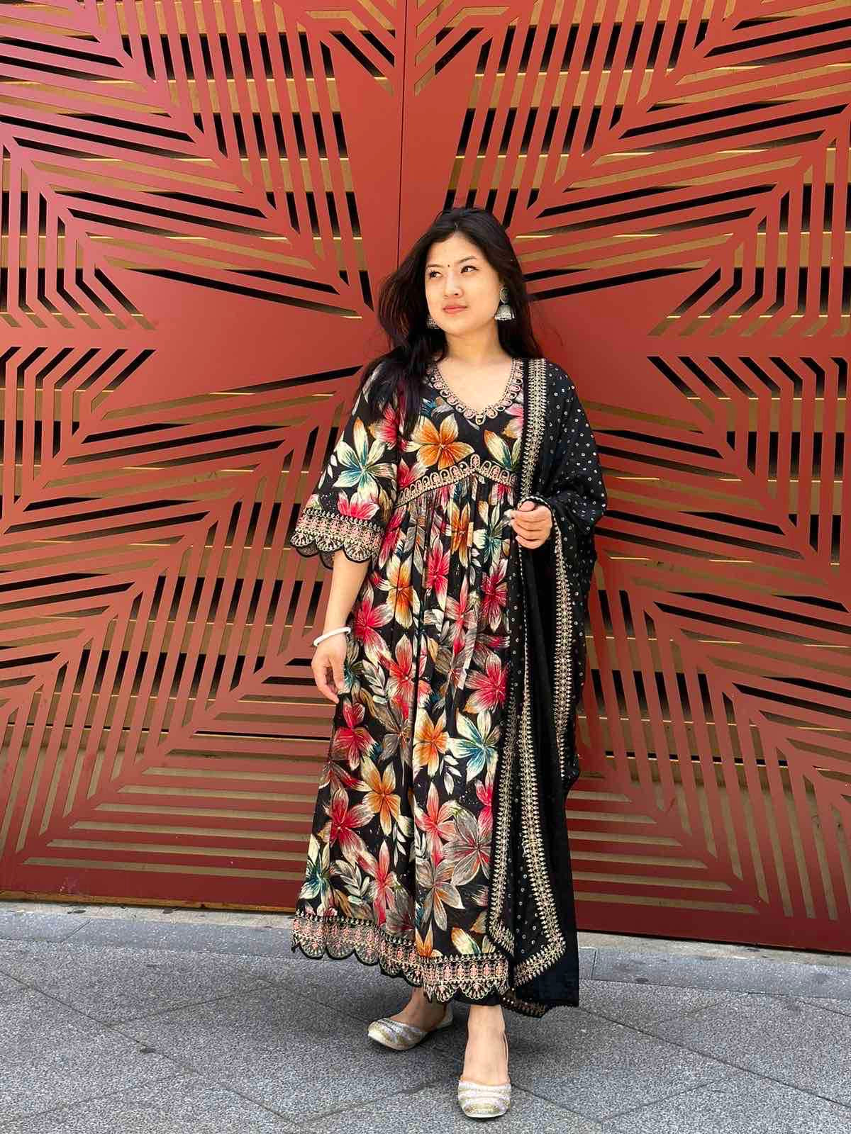 Plus Size Fall Aztec Printed Kurta Online in India | Amydus