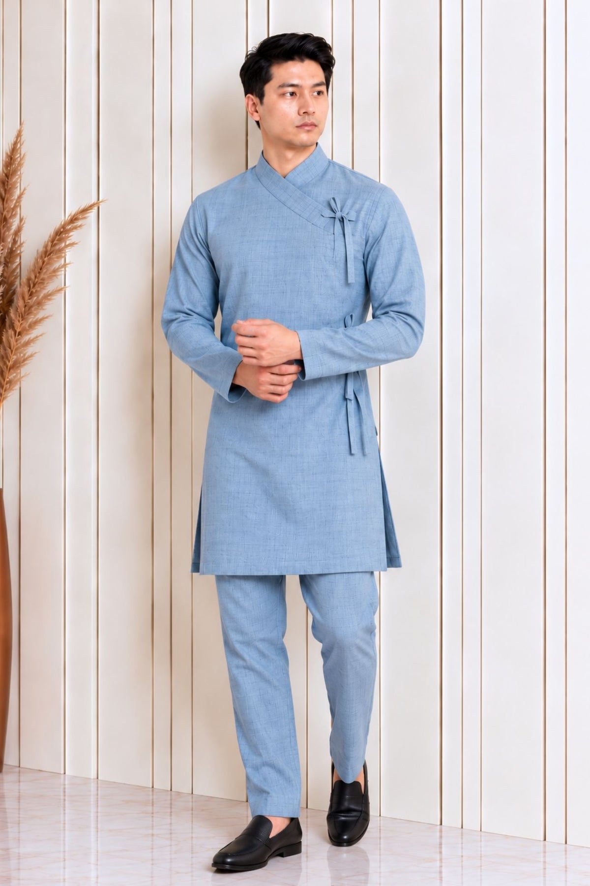 Men's Daura Suruwal In Skyblue