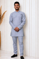 Bhaitika Daura Suruwal Gift Pack - Slate Grey