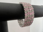 AD Bangles Set with Pink Stone - Boutique Nepal