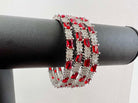 AD Bangles Set with Red Stone - Boutique Nepal