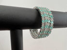 AD Bangles Set with Sea Green Stone - Boutique Nepal