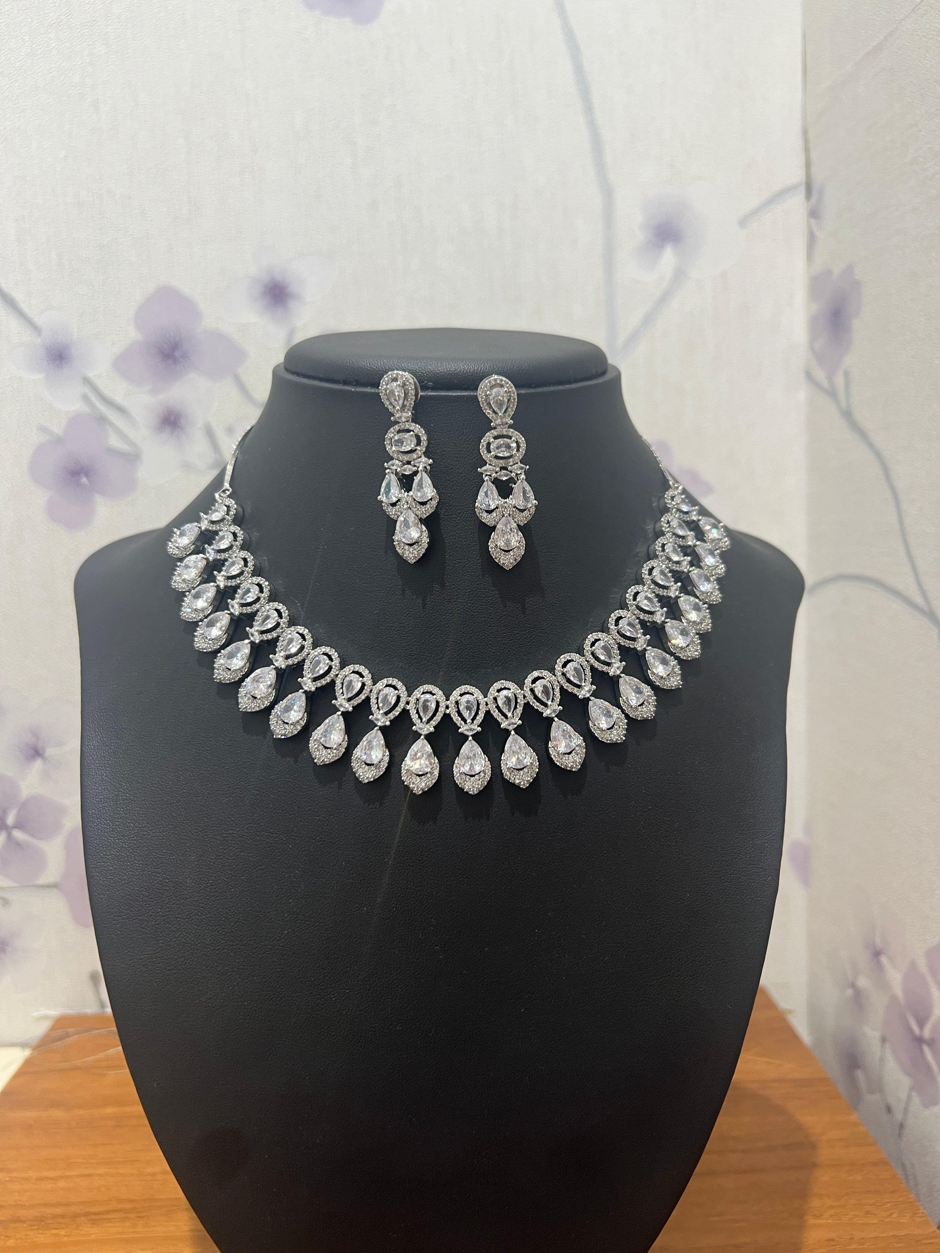 American Diamond Necklace - Boutique Nepal