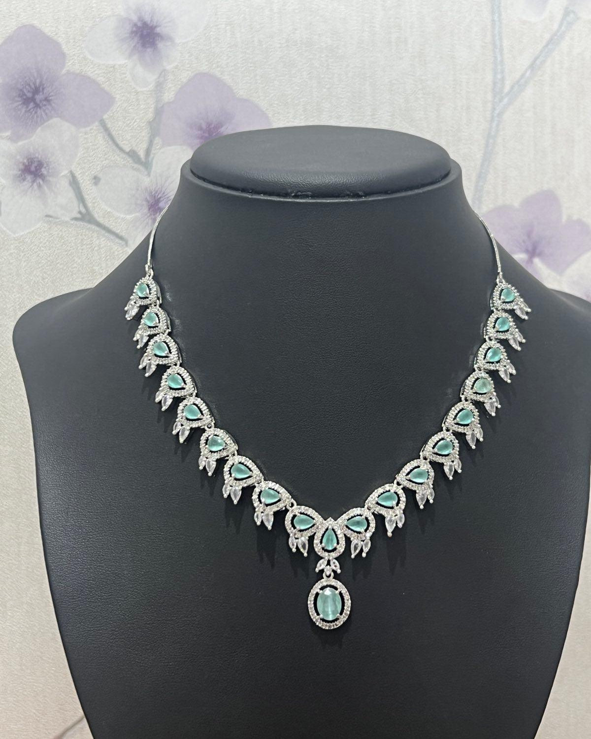 American Diamond Necklace Only - Boutique Nepal