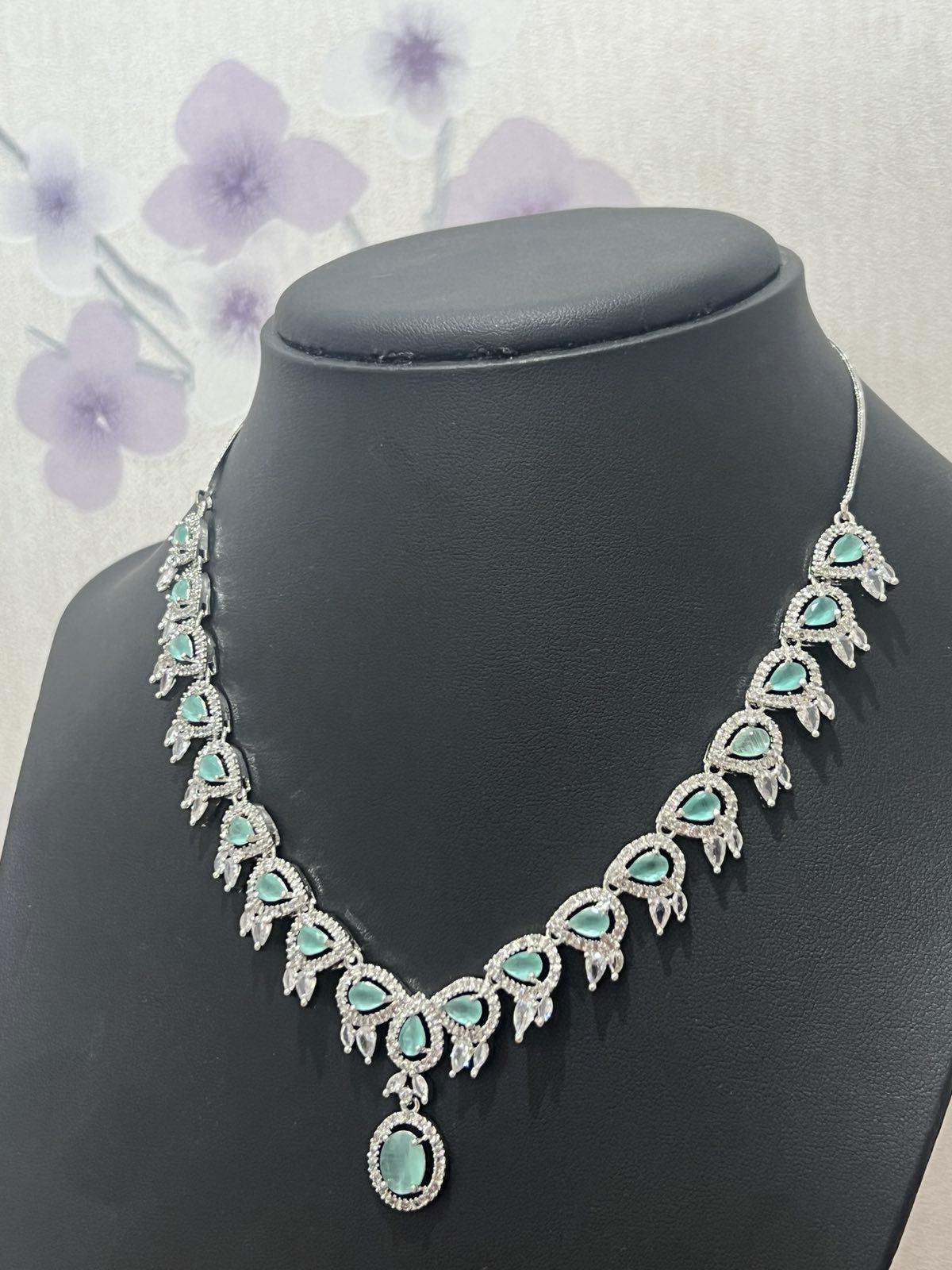 American Diamond Necklace Only - Boutique Nepal