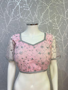 Baby Pink Net Blouse - Boutique Nepal