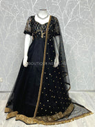 Black Designer Gown - Boutique Nepal