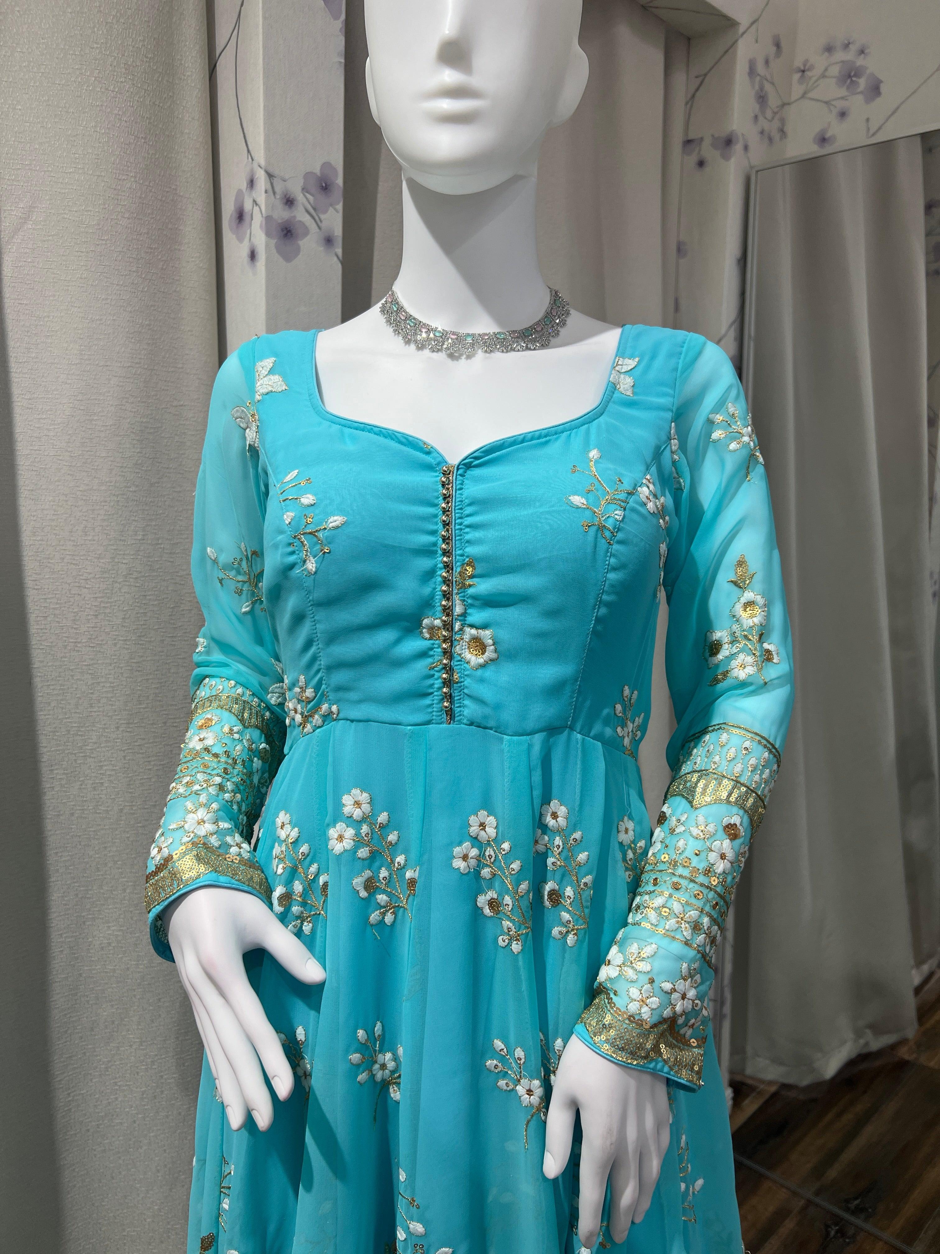 Blue Gown - Boutique Nepal