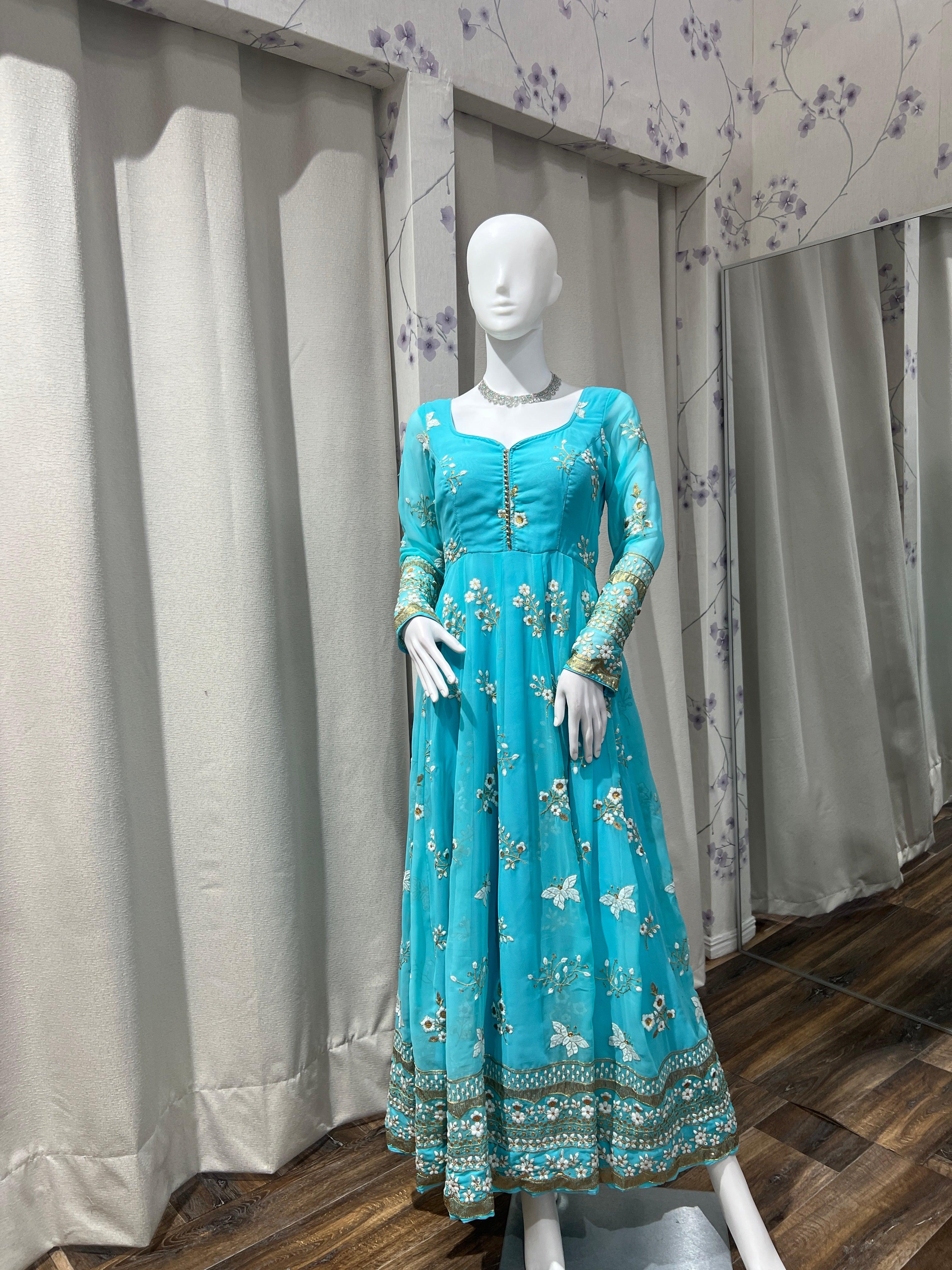 Blue Gown - Boutique Nepal