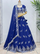 Blue Lehenga Choli Set - Boutique Nepal