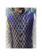 Blue Nehru Jacket - Boutique Nepal