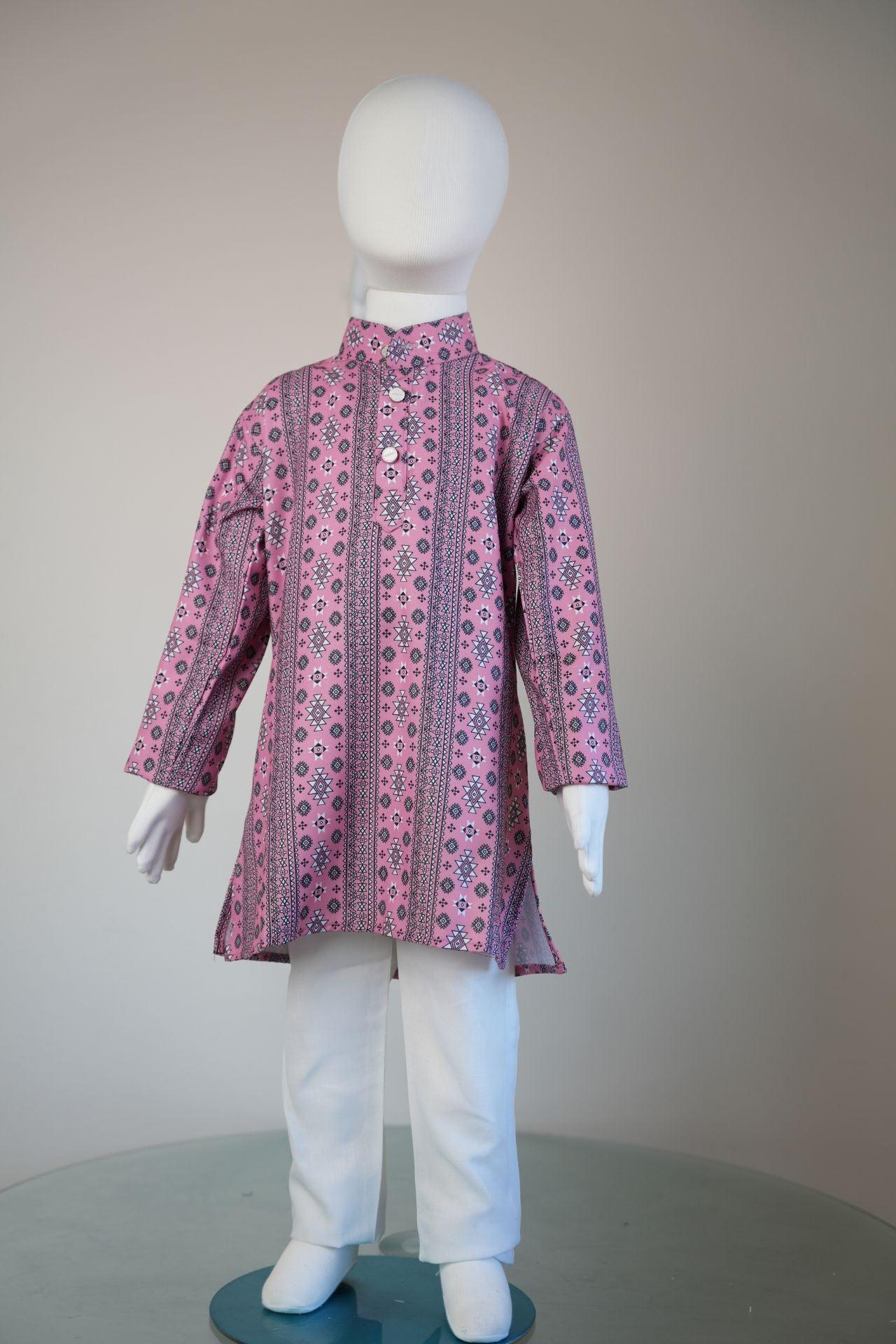 Boys Printed Kurta And Pants - Boutique Nepal