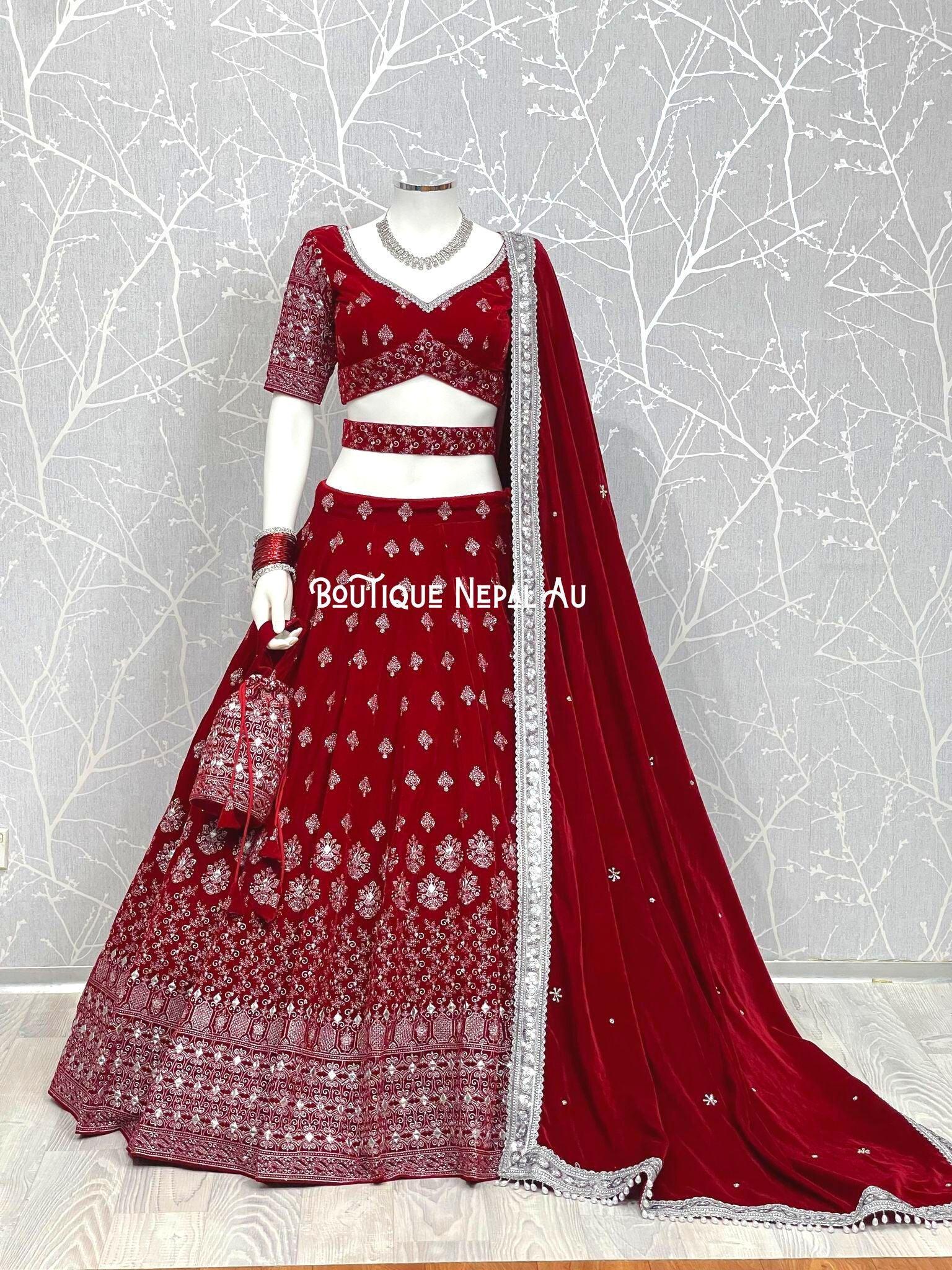 Buy Yellow And Red Lehenga Choli In USA, UK, Canada, Australia, Newzeland  online