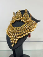 Choker Neckless Set In Gold - Boutique Nepal