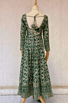 Dark Green Floor-Length Anarkali for Women - Boutique Nepal