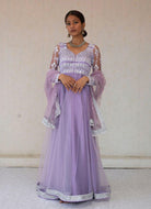 Designer Gown In Purple - Boutique Nepal