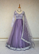 Designer Gown In Purple - Boutique Nepal