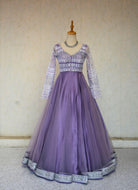 Designer Gown In Purple - Boutique Nepal