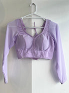 Full Sleeve Lavender Georgette Blouse - Boutique Nepal