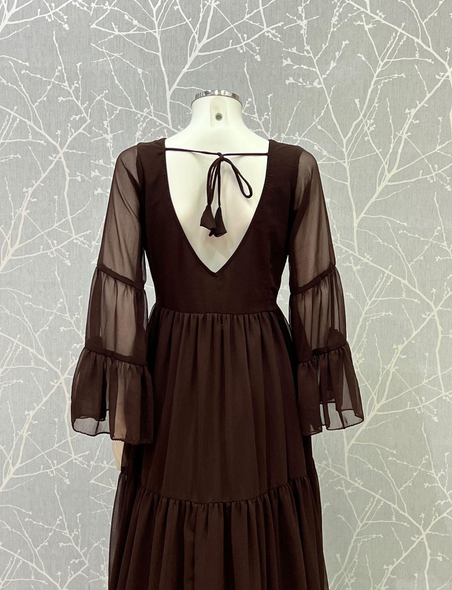 Orders dark chocolate dress