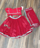 Girl 2-3 Year Lehenga Set in Red - Boutique Nepal