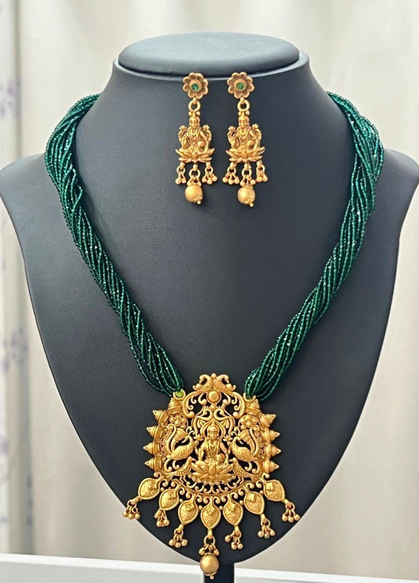 Goddess Gold Plated Tilhari With Hydro Pote - Boutique Nepal